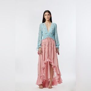 NWT Rococo Sand Light Blue Embellished Dress